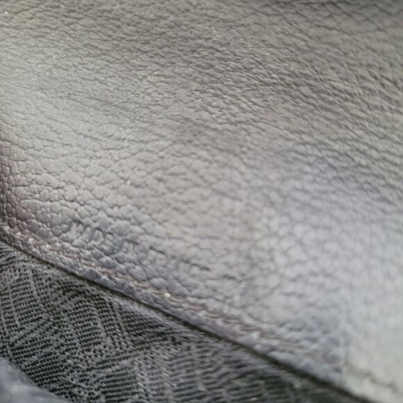 Dunhill Signature Designer Check Card Holder Wallet Solid Black Long Bifold Logo - Picture 6 of 12